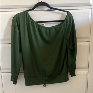 Green Long Sleeve Top